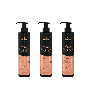 Kit Fusion Express Antiporosidade Florss – Limpeza, Hidratação e Força