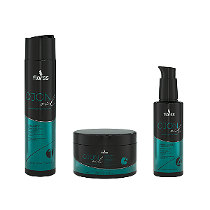 Kit Ojon Oil Florss – Restauração, Hidratação e Brilho | Com Nécessaire Exclusiva