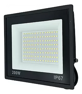 Refletor Led 200w Holofote Bivolt Prova D Água Ip67