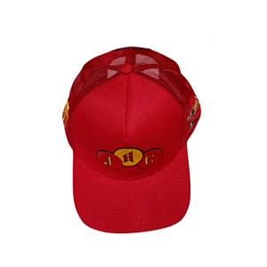 Boné Jabaquara de tela Vermelho