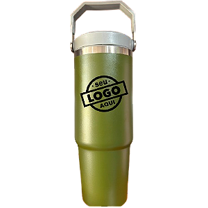 Garrafa Térmica Flip Straw 890ml Verde