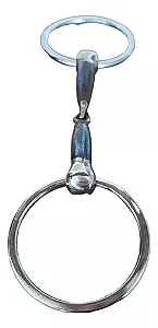 Bride bridão argolas inox bocal grosso de ferro