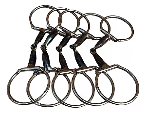 Bridão D inox 5 unidades bocal de ferro grosso para cavalo