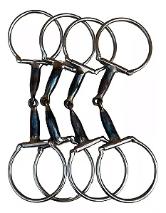 Kit 4 unidades bridão D em aço inox bocal de ferro grosso