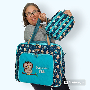 Bolsa com divisões e estojo 4