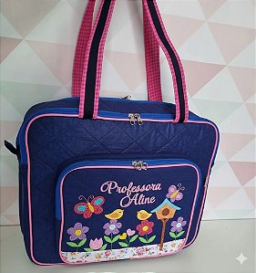 Bolsa com divisões jardim encantado