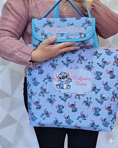 Bolsa clássica e estojo rocambole