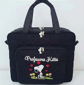 Bolsa com divisões snoopy