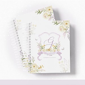 CADERNETA DE VACINA FLORAL BORBOLETA