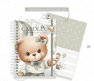 CADERNETA DE VACINA URSINHO CINZA