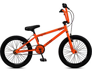 Bicicleta Bmx Aro 20 Pro-x Laranja Neon Pneu Balão Serie 5