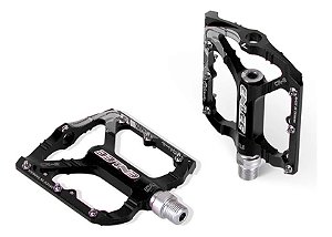 Pedal Plataforma Aluminio Dh Mtb Enlee Preto - Rolamentado