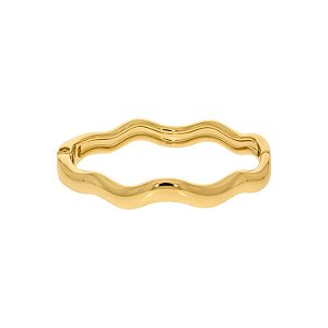 Pulseira Ondulada Ouro 68mm - La jenni