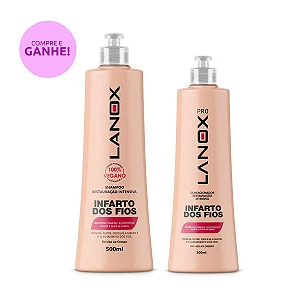 Kit Shampoo + Condicionador Infarto dos Fios Lanox