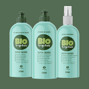 Ativador de Cachos Gel Modelador e Fluiday Super Cachos