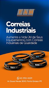 Correias em V, Perfil A, B, C - Industrial e Agrícola