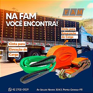 Cinta Para Amarração de Cargas e Levante