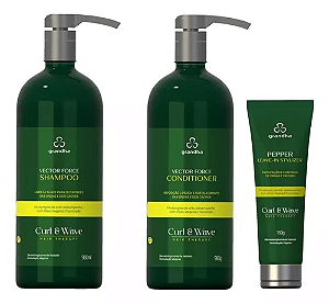 Grandha Kit Profissional Cacheados Curl & Wave