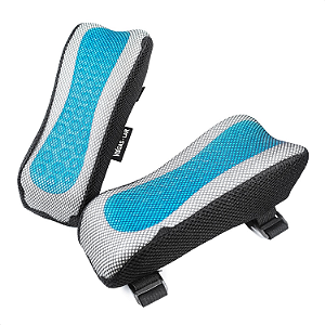 Apoio Braço Para Cadeira Escritório Gamer Antebraço Almofada Gel Ergonômica