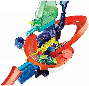 Hot Wheels City Pista de Brinquedo Color Shifters Laboratório Científico Mattel