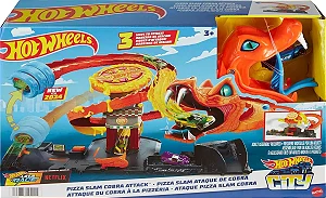 Hot Wheels City Pista Ataque De Cobra Vs Pizzaria - Mattel