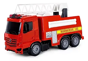 Caminhão de Bombeiro Superfrota c/ Boneco Incluso