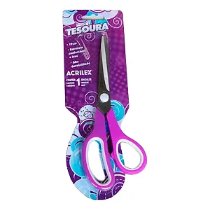 TESOURA MULTIUSO 19CM ROXA ACRILEX