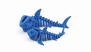 TUBARÃO ESQUELETO PEQUENO AZUL