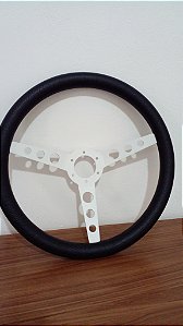Volante Automotivo Esportivo Universal Branco – Sem Cubo