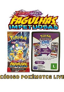 CÓDIGO POKÉMON TCG LIVE - BOOSTER - ESCARLATE E VIOLETA 8 - FAGULHAS IMPETUOSAS