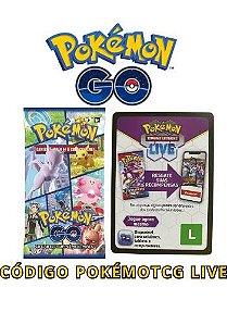 CÓDIGO POKÉMON TCG LIVE - BOOSTER - ESPADA E ESCUDO 10.5 POKEMON GO