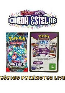 CÓDIGO POKÉMON TCG LIVE - BOOSTER - ESCARLATE E VIOLETA 7 - COROA ESTELAR