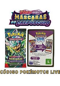 CÓDIGO POKÉMON TCG LIVE - BOOSTER - ESCARLATE E VIOLETA 6 - MASCARAS DO CREPUSCULO