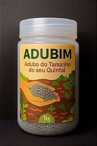 ADUBIM - Fertilizante Organomineral 1Kg (NPK e Micro Nutrientes Protegidos com Matéria Orgânica)