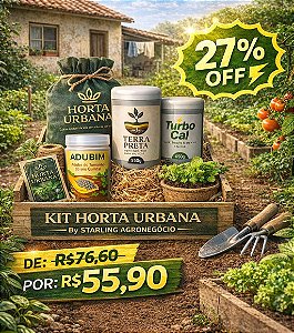 KIT HORTA URBANA (3 Itens)