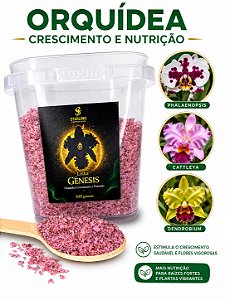 GENESIS - ORQUIDEA NUTRIÇÃO E CRESCIMENTO 100 GRAMAS ( APLICAÇÃO VIA IRRIGAÇÃO E VIA FOLIAR)