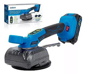 Máquina de assentar piso porcelanato, sem fio, com ventosa