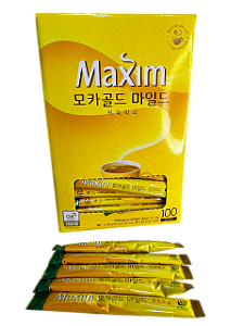 CAFÉ PRONTO SOLÚVEL COREANO - 10 SACHÊS - MAXIM MOCHA GOLD