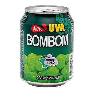 Suco Coreano de Uva Verde com Pedaços da Fruta 238ml - Bombom