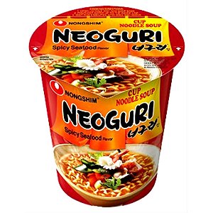 Lamen Noodle Coreano Neoguri Cup – Nongshim | Sabor Frutos do Mar – Copo 62g