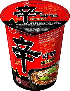 Lamen Noodle Coreano Shin Cup – Nongshim | Picante Tradicional – Copo 68g
