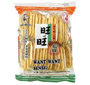 BISCOITO DE ARROZ SENBEI SALGADO WANT WANT IMPORTADO 92G