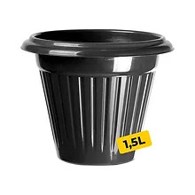 VASO REDONDO PRETO Nº 18 preto