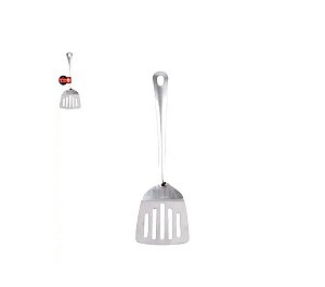 ESPATULA DE INOX VAZADA 26,5CM LINHA LAR