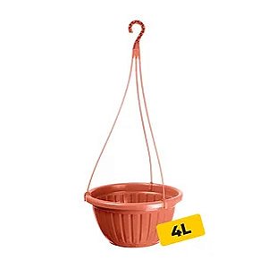 VASO REDONDO MARRON N°26 4 L C/ALÇA