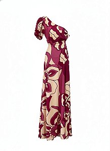 VESTIDO LONGO OMBRO DETALHE COSTA