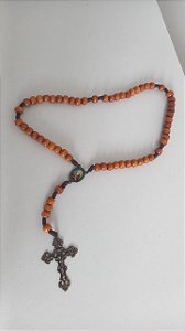 Terço de Madeira São Bento Marrom