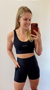 Conjunto Aura Short e Top Preto