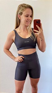 Conjunto Aura Short e Top Grafite