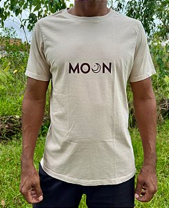 Camiseta Moon Estonada Bege